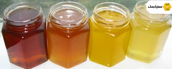 طیف های متفاوت رنگ عسل